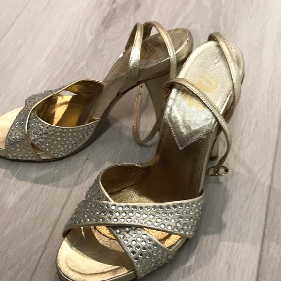 D&G gold studded sandals sz 39 - Picture 8 of 8